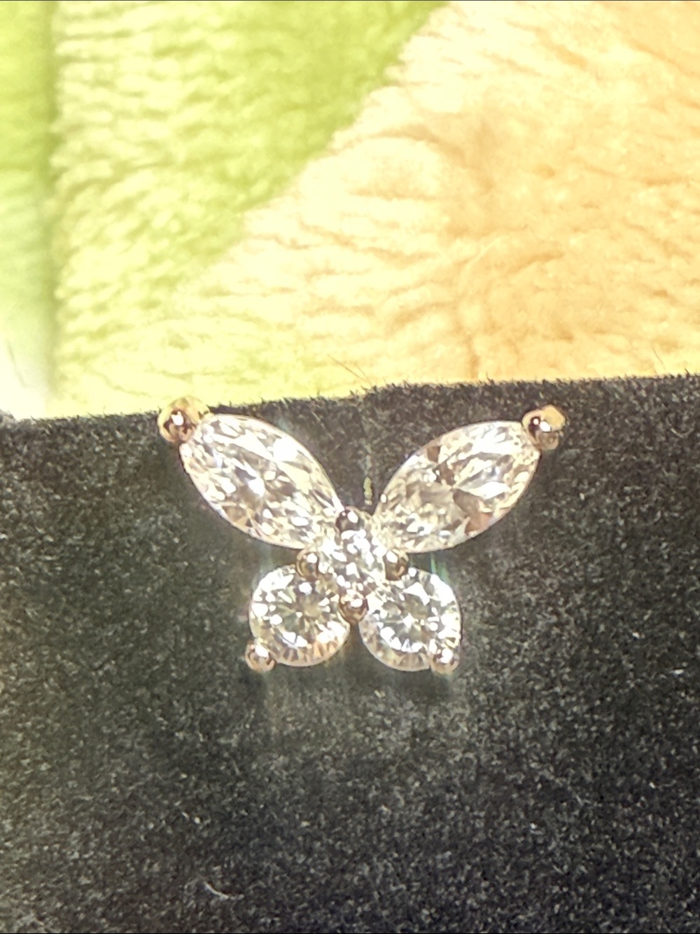 Butterfly Marquise GRA CERTIFIED MOISSANITE DIAMOND 2CT 925 Sterling Silver NEW